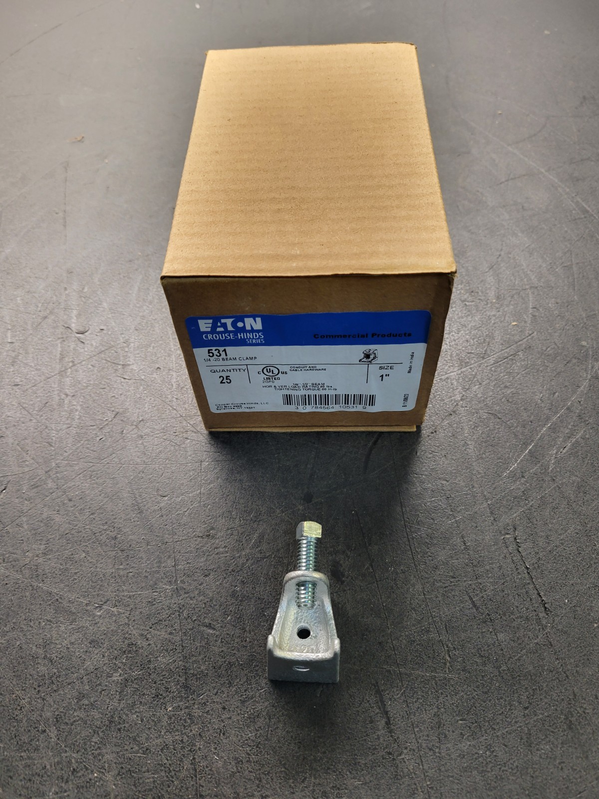 Eaton #531 1/4 – 20 Beam Clamp.