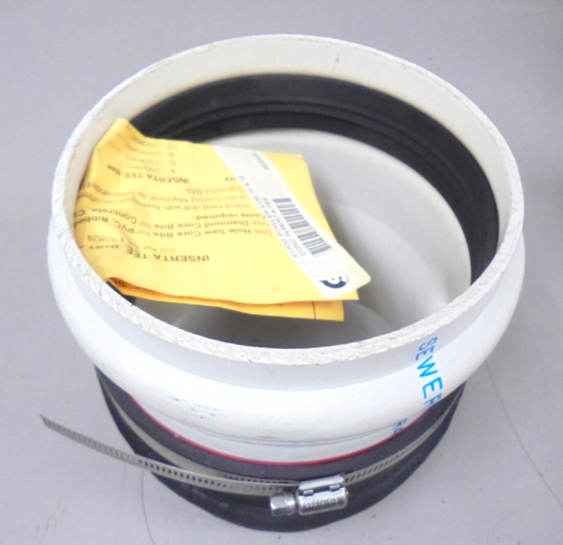 Inserta Tee 612CC Sewer Line Connector 6″ PVC to 10″ or 12″ Concrete