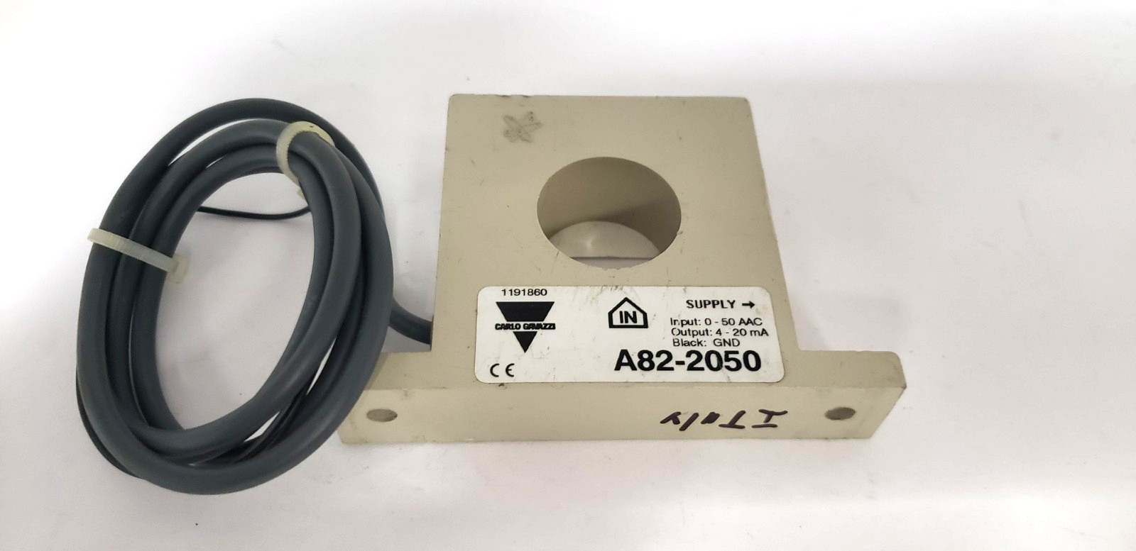 CARLO GAVAZZI A82-2050 CURRENT TRANSFORMER, 0-50AAC INPUT, 4-20mA OUTPUT