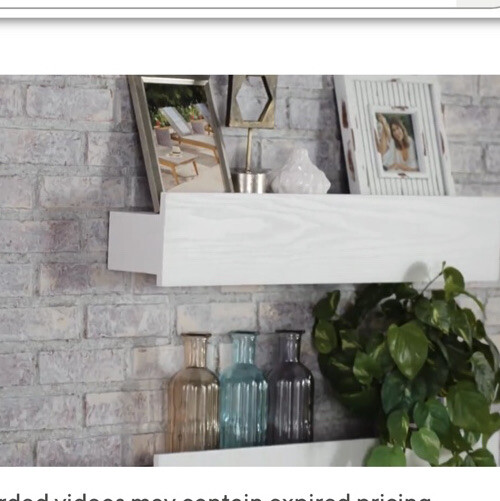 Tidy & Co. Set of (2) 28″ Floating Wall Shelves V39549 Espresso brown. BROWN