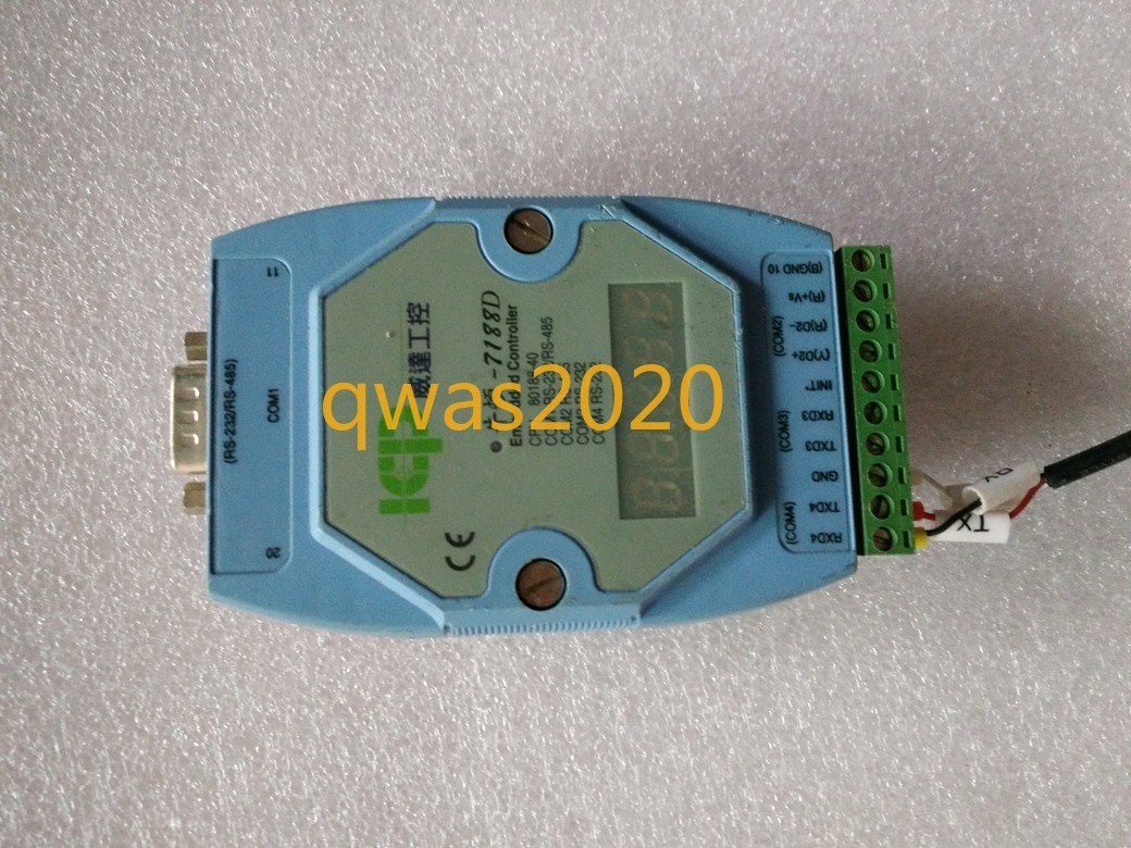 1PCS ICP CON MiniOS 7 i-7188E2 RS232 RS485 COMMUNICATION CONTROLLER 80188-40