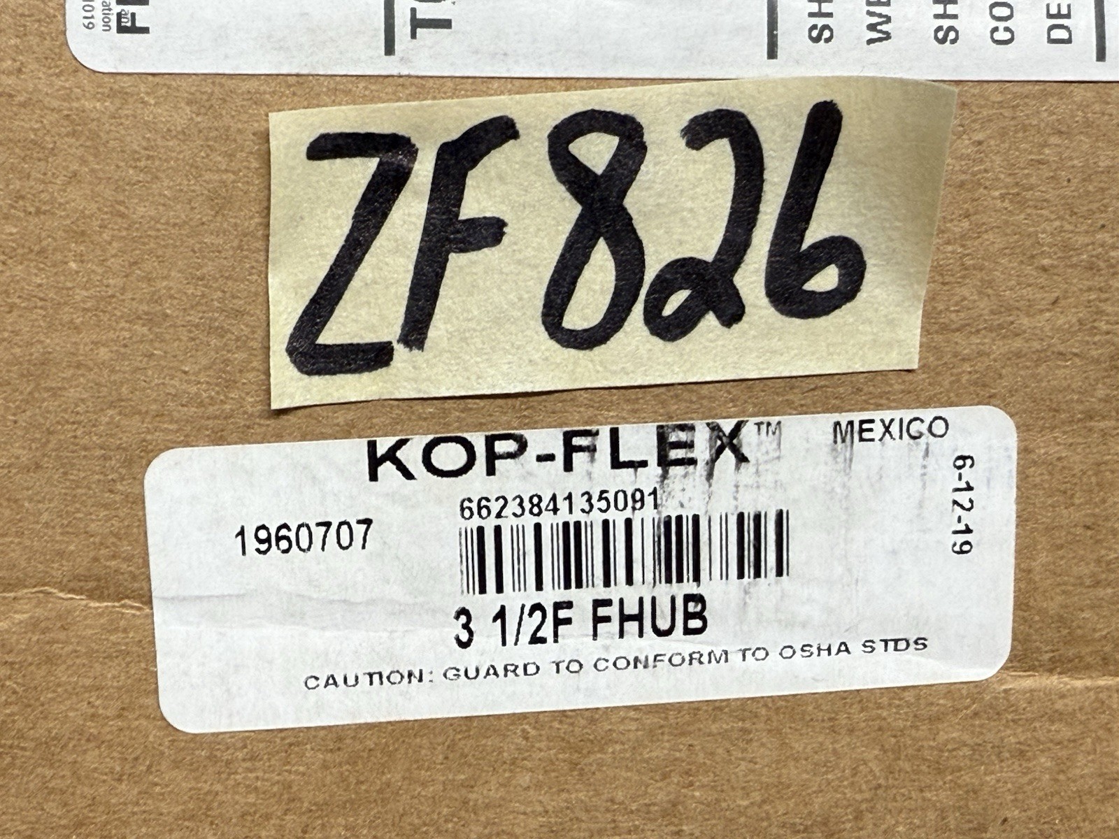 KOP-FLEX 3 1/2-F FHUB 1960707 NEW