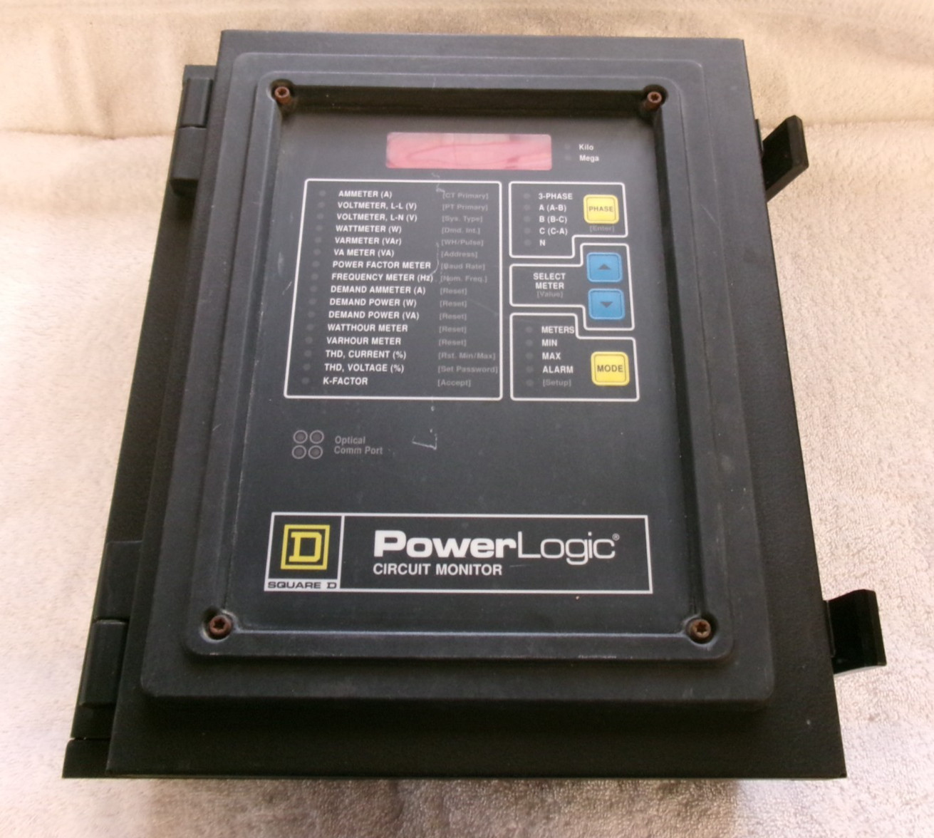 Square D PowerLogic Circuit Monitor 3090 VPM-277-C1 w/ Power Module 3020 CM-2350