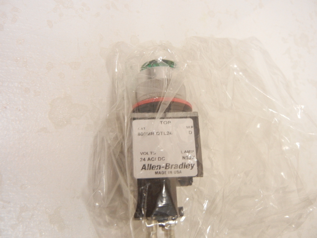 ALLEN BRADLEY 800MR-QTL24G NEW GREEN LENS SMALL ROUND PILOT LIGHT 800MRQTL24G