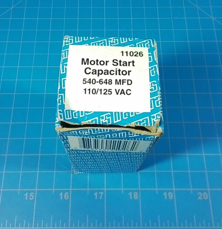 11026 Mars Replacement Motor Start Capacitor 110-125 Volt 540-648 MFD (Lot of 2)