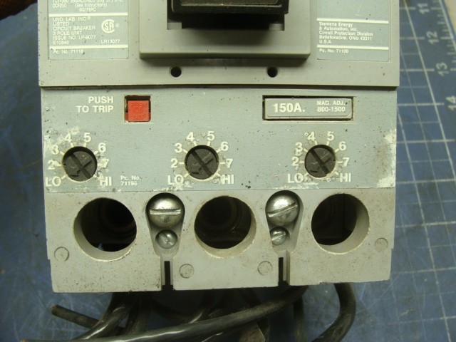 I-T-E SIEMENS FXD63B150 CIRCUIT BREAKER 150A 3 POLE 600 VAC
