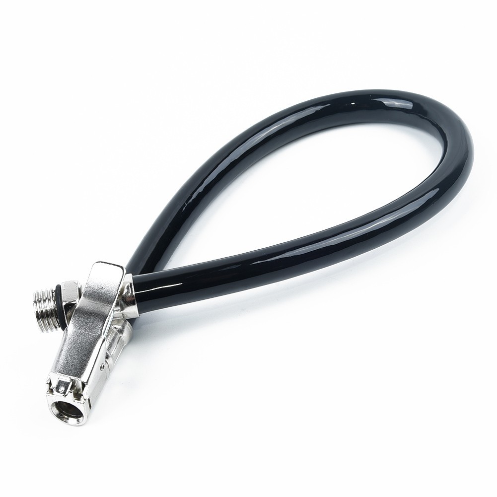 Car Truck Air Tire Pressure Meter Inflator Auto Automobile Flexible Rubber Hose