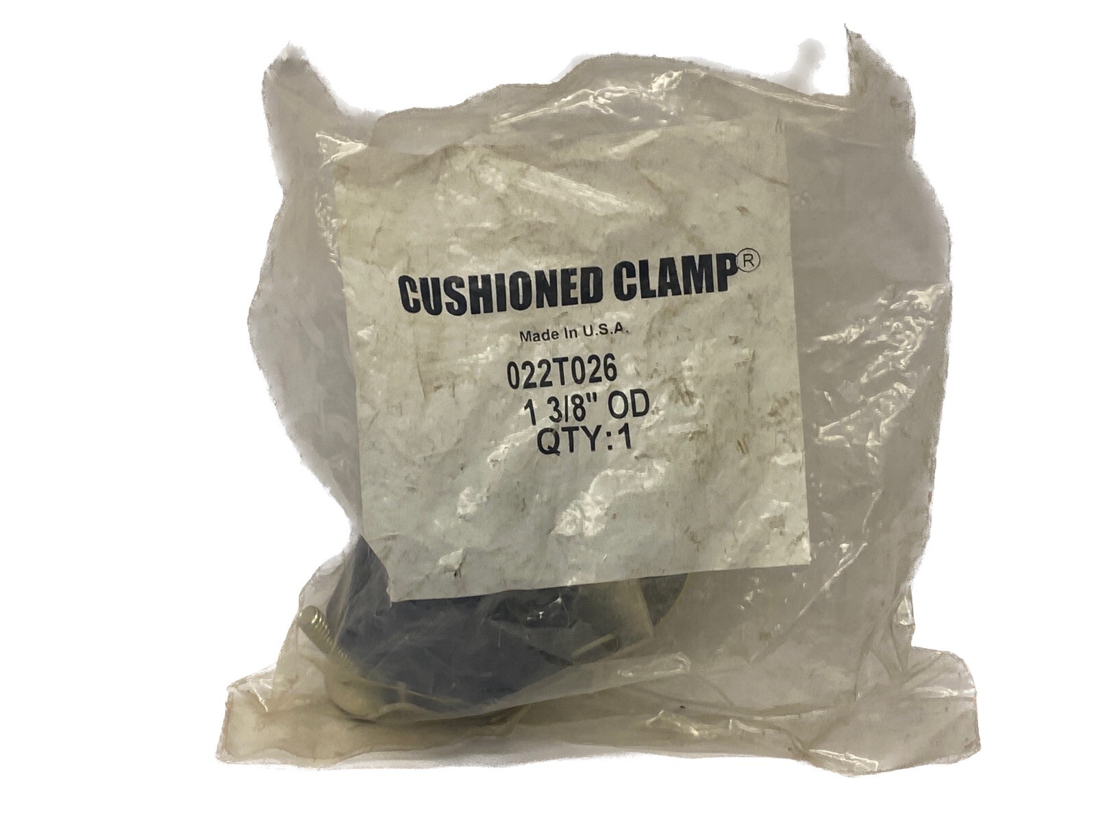 NIB LOT OF 3 Cushioned Clamp 1-1/2” 1-5/8” 1-3/8” Cush-A-Clamp