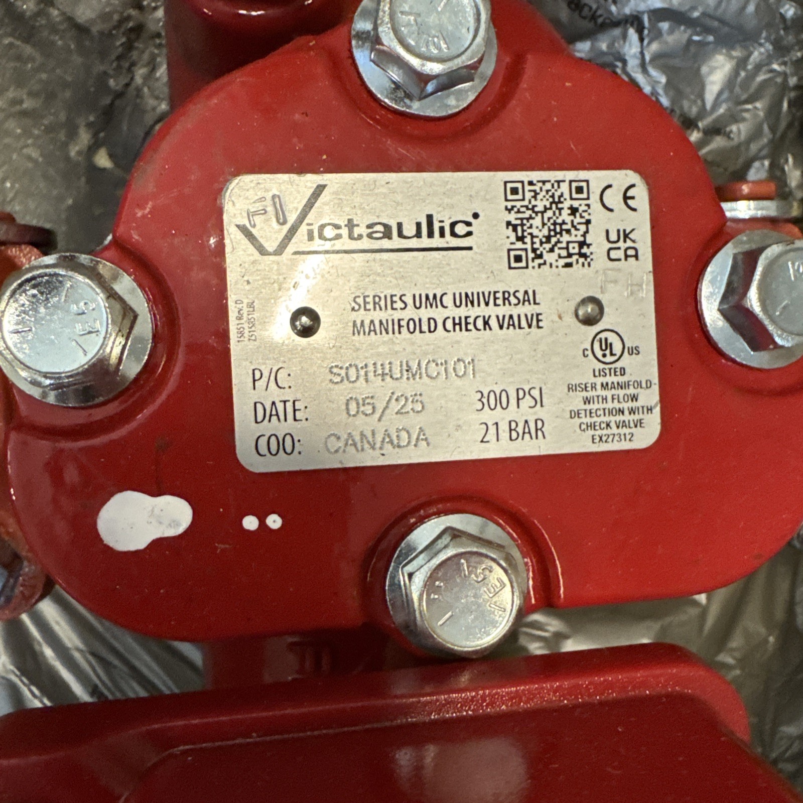 [New]- VICTAULIC UMC FIRE SPRINKLER SYSTEM CONTROLLER SIZE-1 1/2 48-3MM