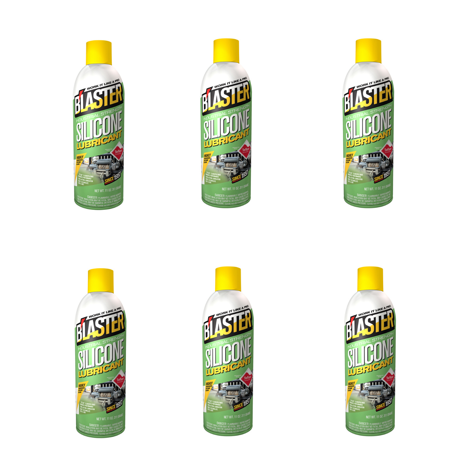 6 cans Blaster Silicone Lube