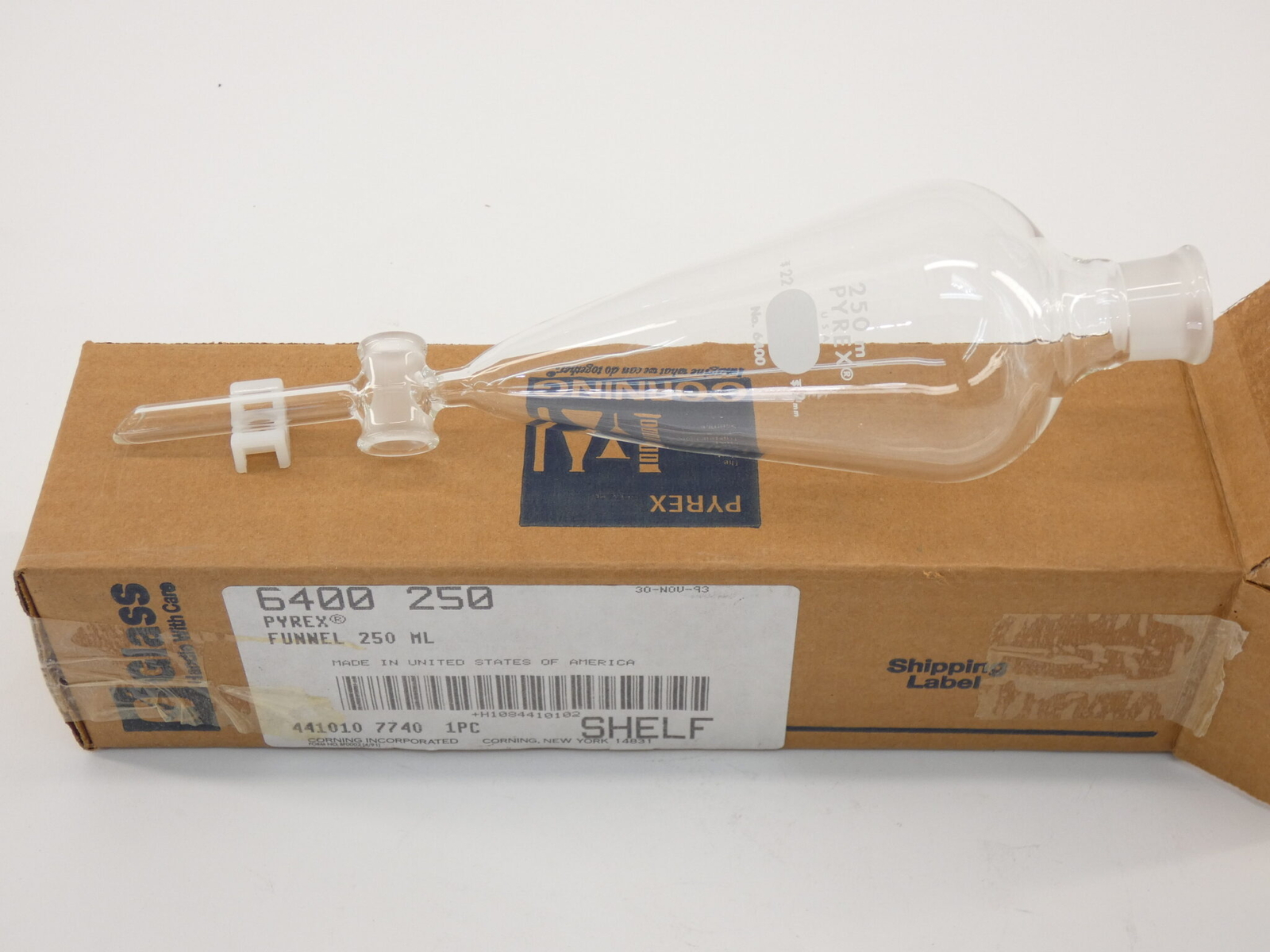 Corning Pyrex 6400 250 Funnel 250 mL – NEW Surplus!