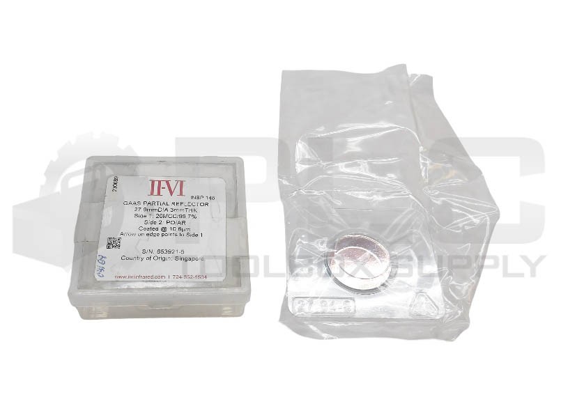 NEW II-VI INFARED GASS PARTIAL REFLECTOR 27.9MM DIA 3MM THK 230089