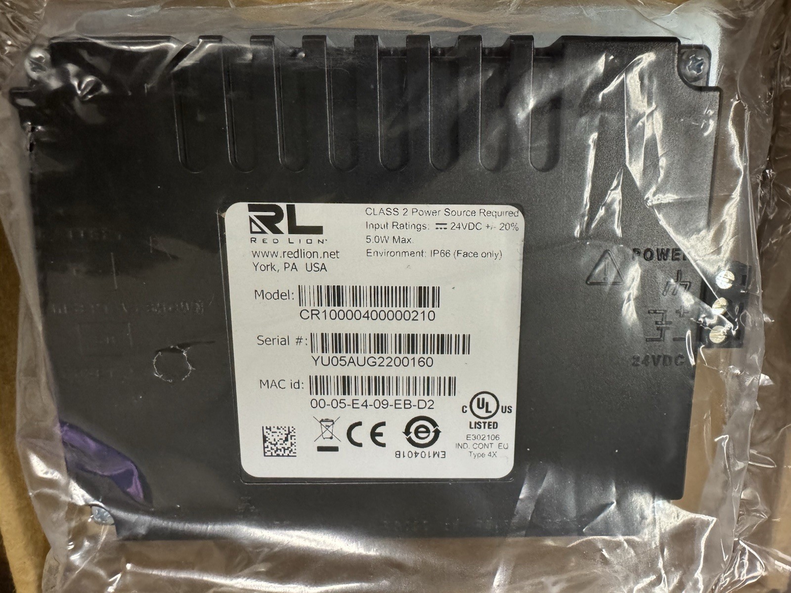 New OEM Sealed Bag Red Lion 4.3″ HMI CR10000400000210 CR1000 Series USA NextDay