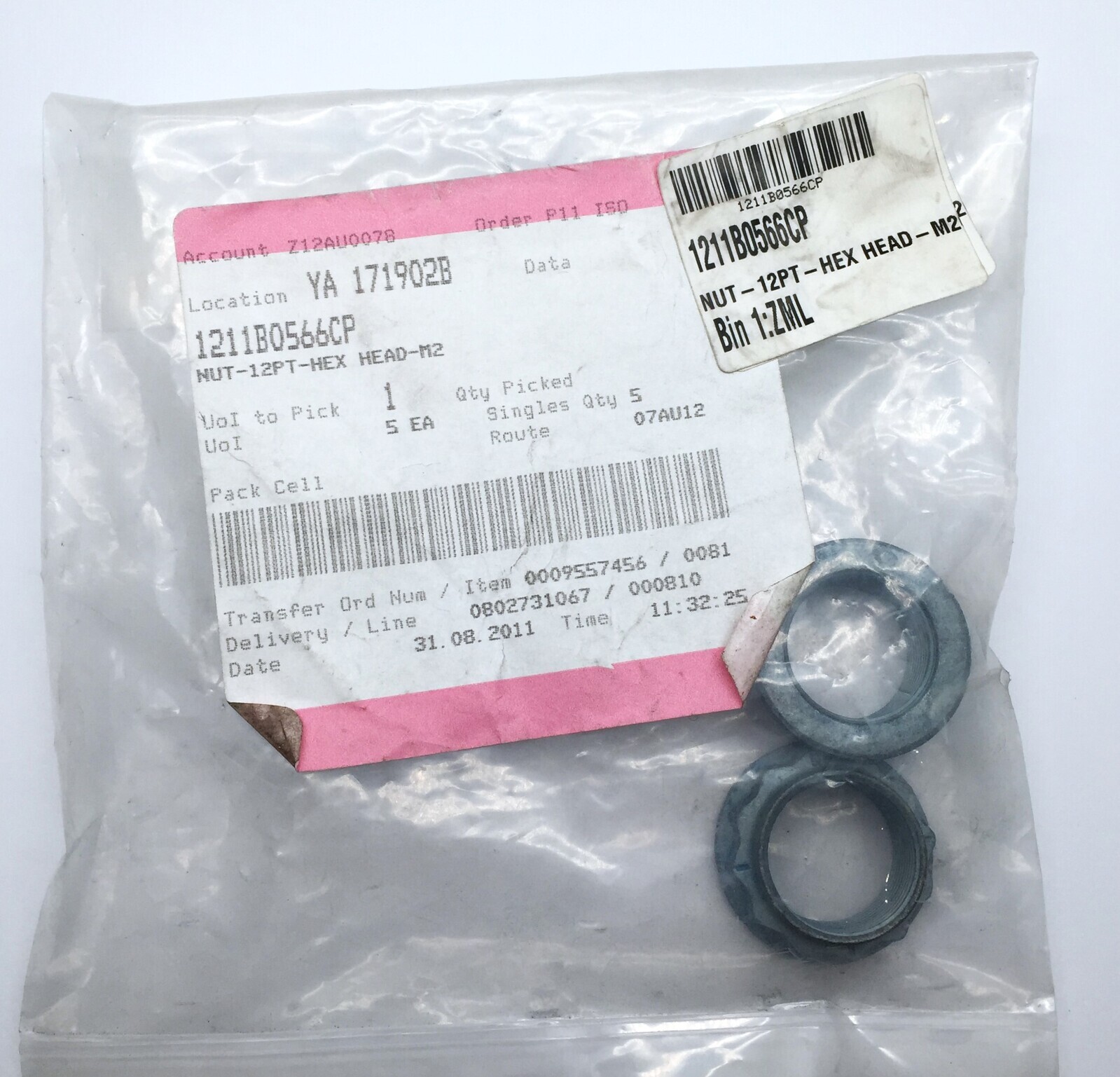 McLaren 1211B0566CP AXLE Lock Nut to Daimler 12PT Hex Head M2 x 2 pcs