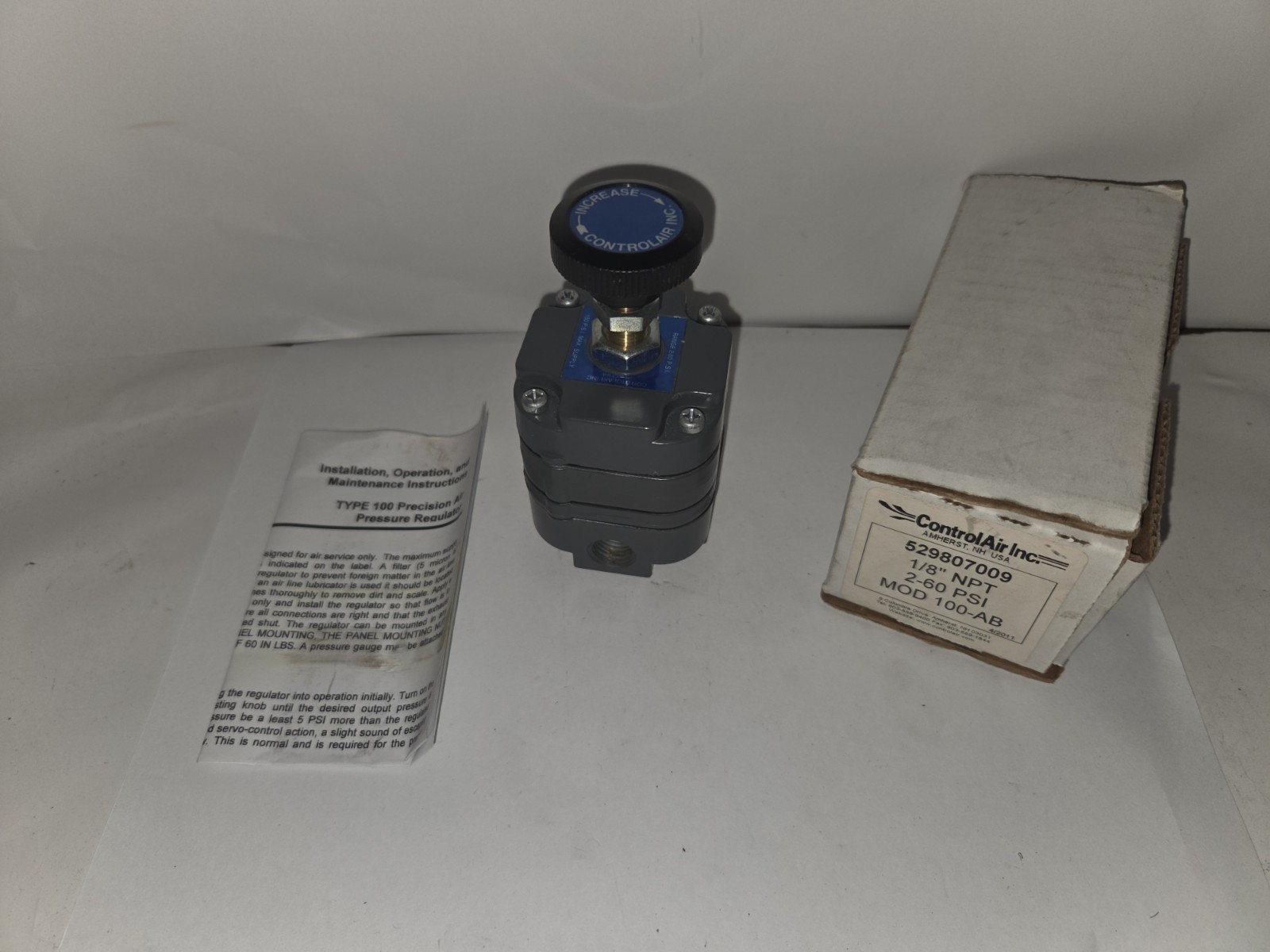 NEW GENUINE CONTROLAIR 529807009 1/8″ NPT 2-60 PSI MOD 100-AB, NEW OTHER