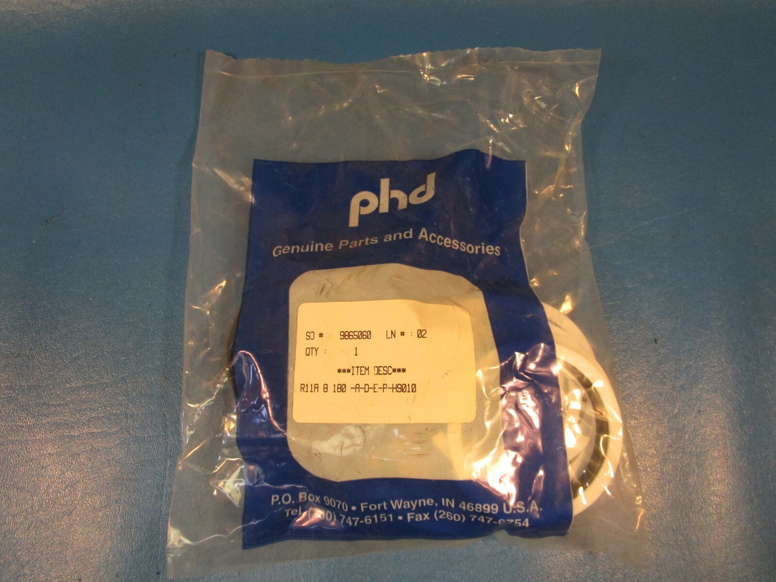 PHD R11A 8 180 A-D-E-P-H9010 Seal Kit, PHD Rotary Actuator Cylinder Seal Kit