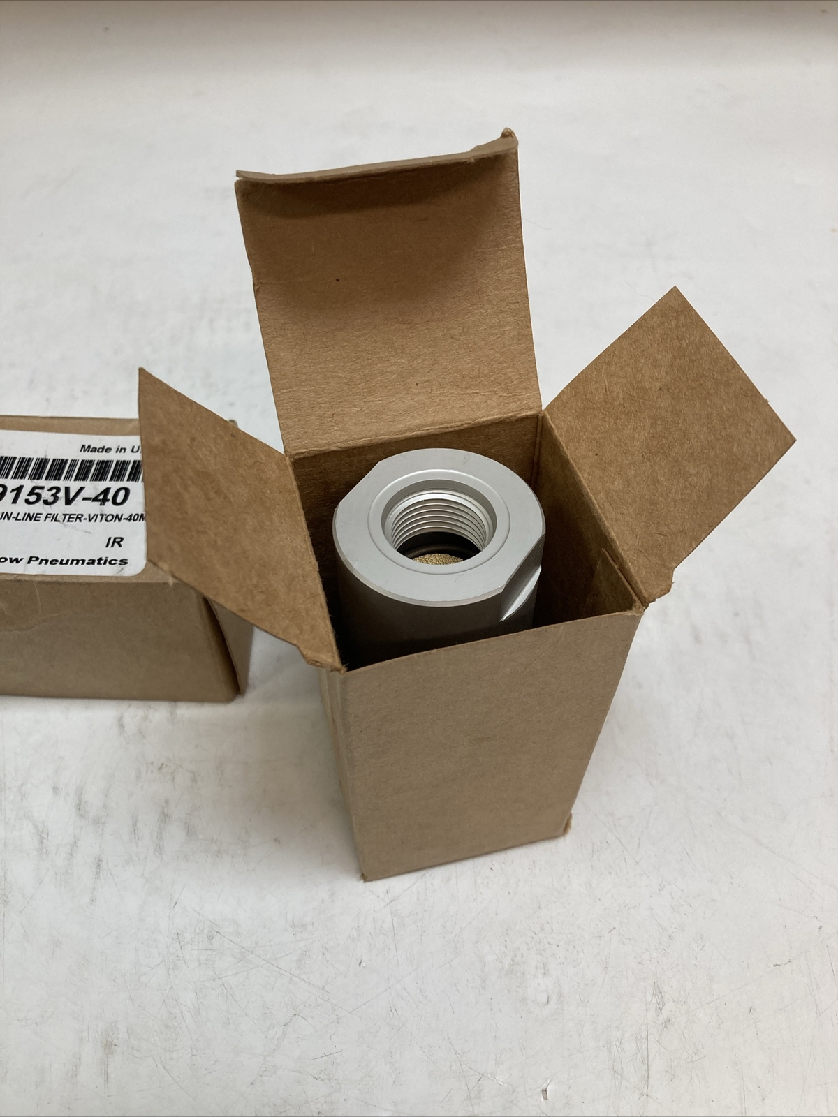 Lot Of 2 NEW Arrow Pneumatics In-Line Filter 9153V-40 | U.S.A. SELLER