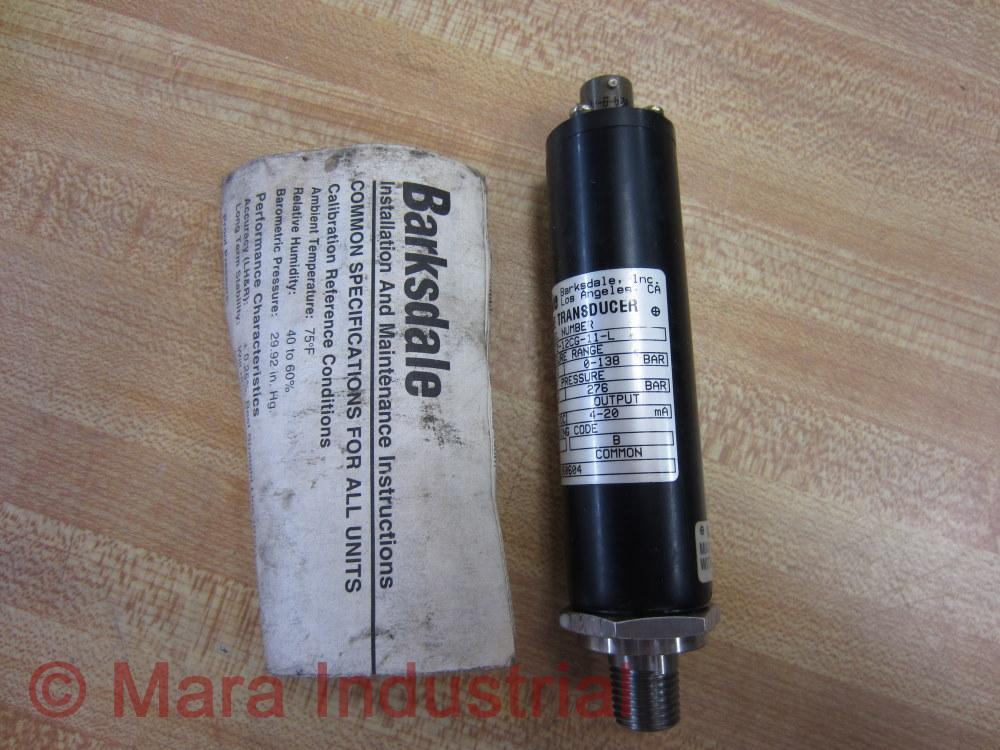 Barksdale 405T2-12CG-11-L Pressure Transducer 405T212CG11L