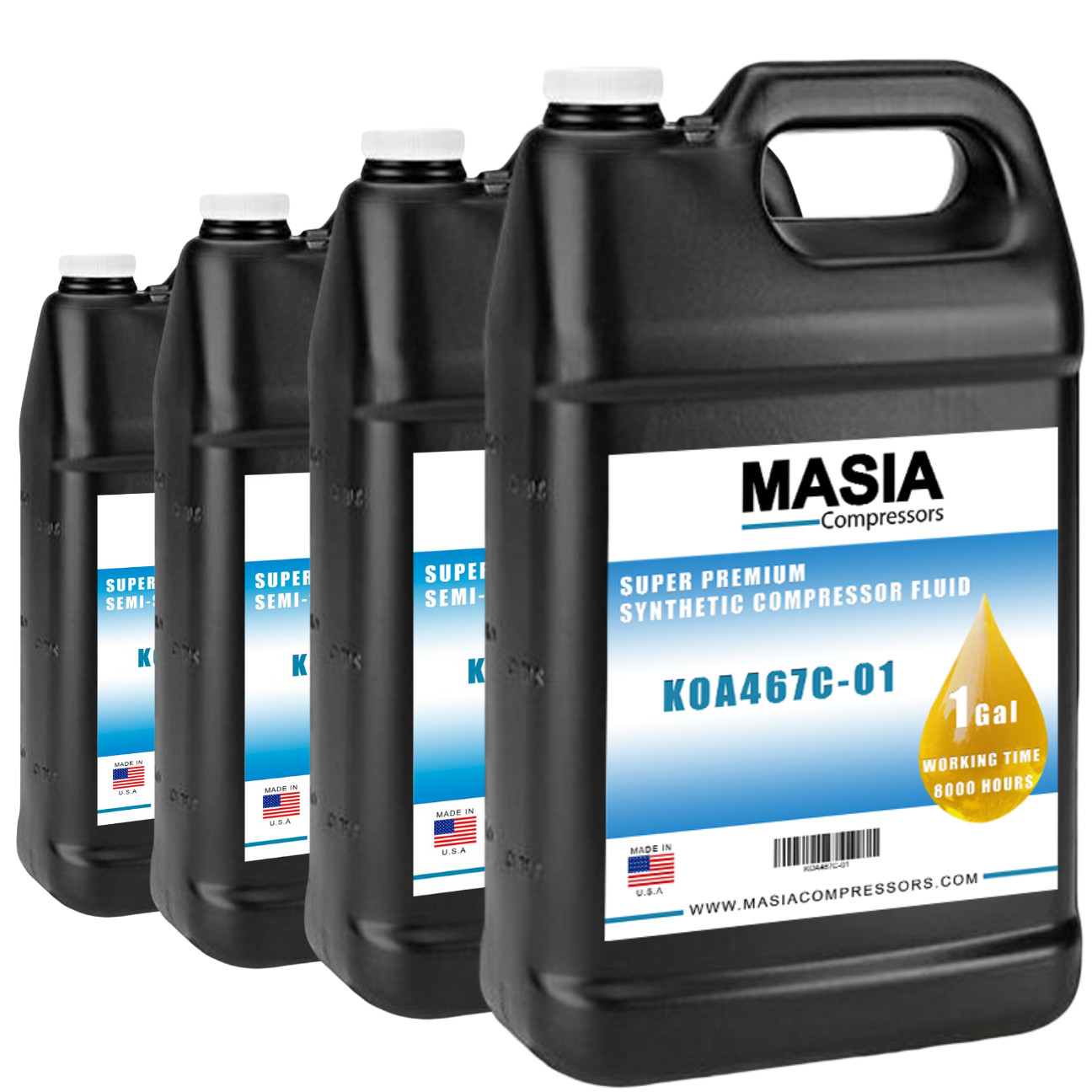 1630-0160-00 Lubricant for Compressor Compatible with Atlas Copco – 4 gal