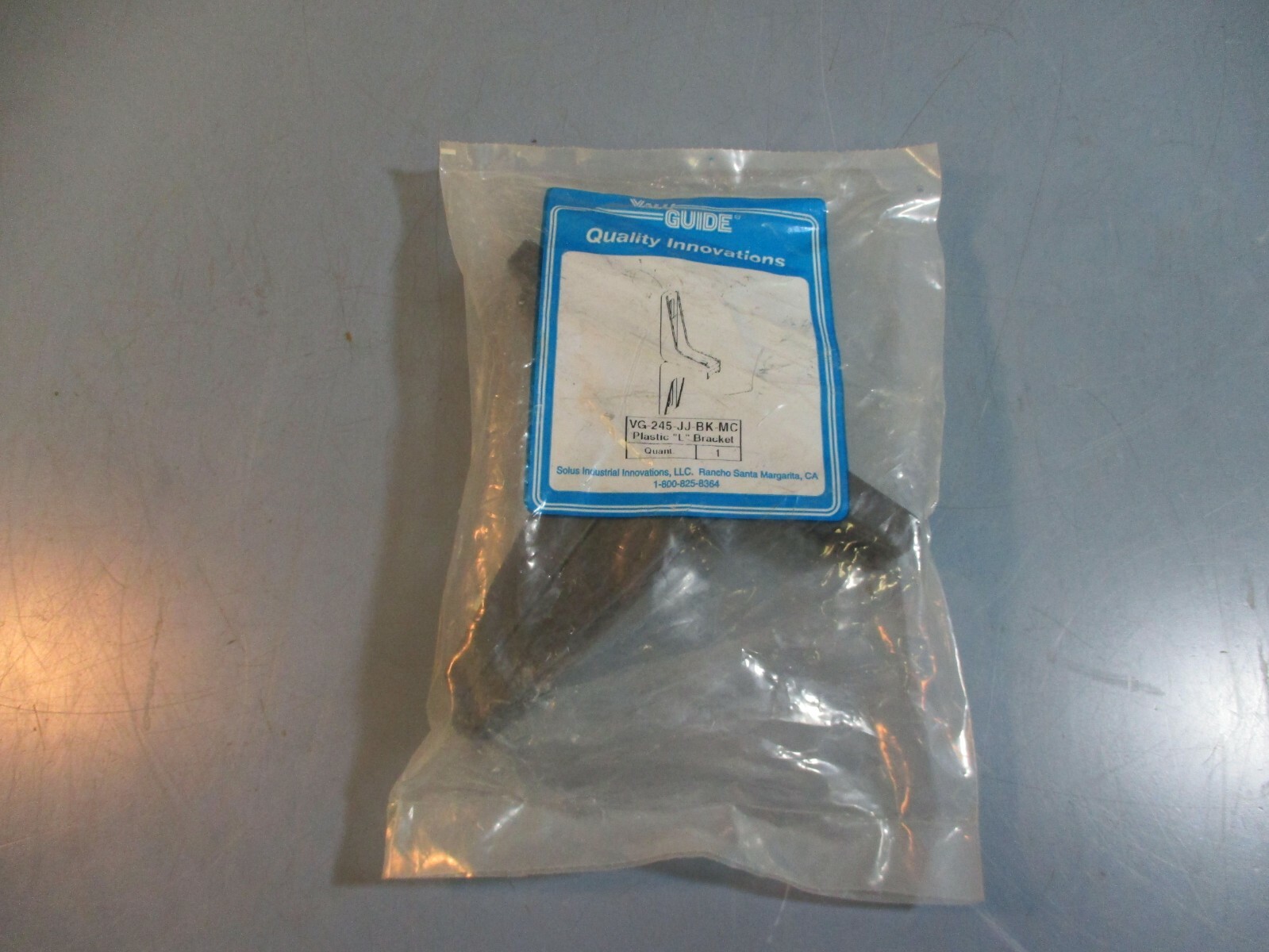 Valu Guide VG-245-JJ-BK-MC Plastic “L” Bracket FACTORY SEALED