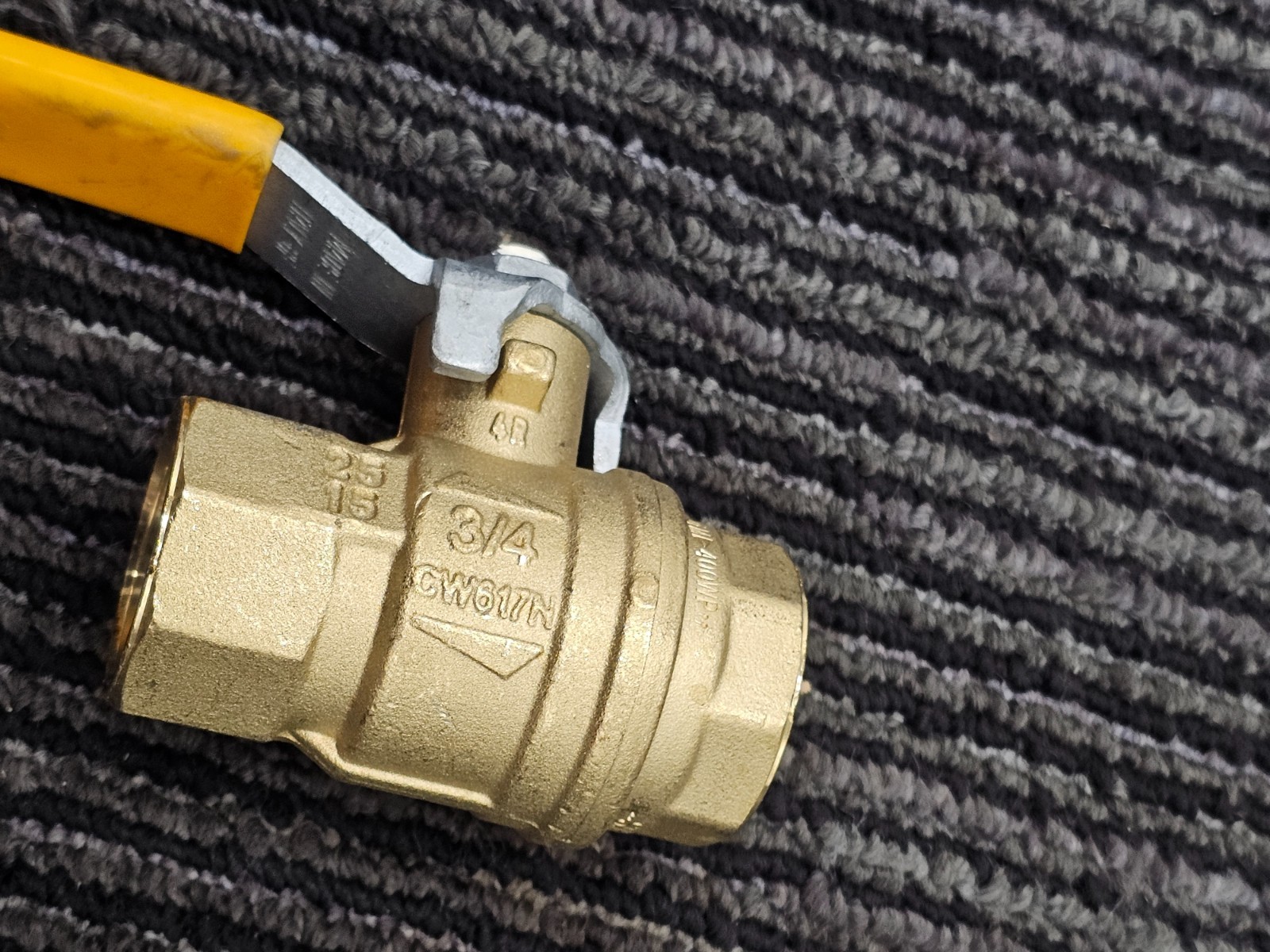 (QTY 2) Parker CW617N Brass Ball Valve 600 CWP PN40 DN20 3/4” Threaded