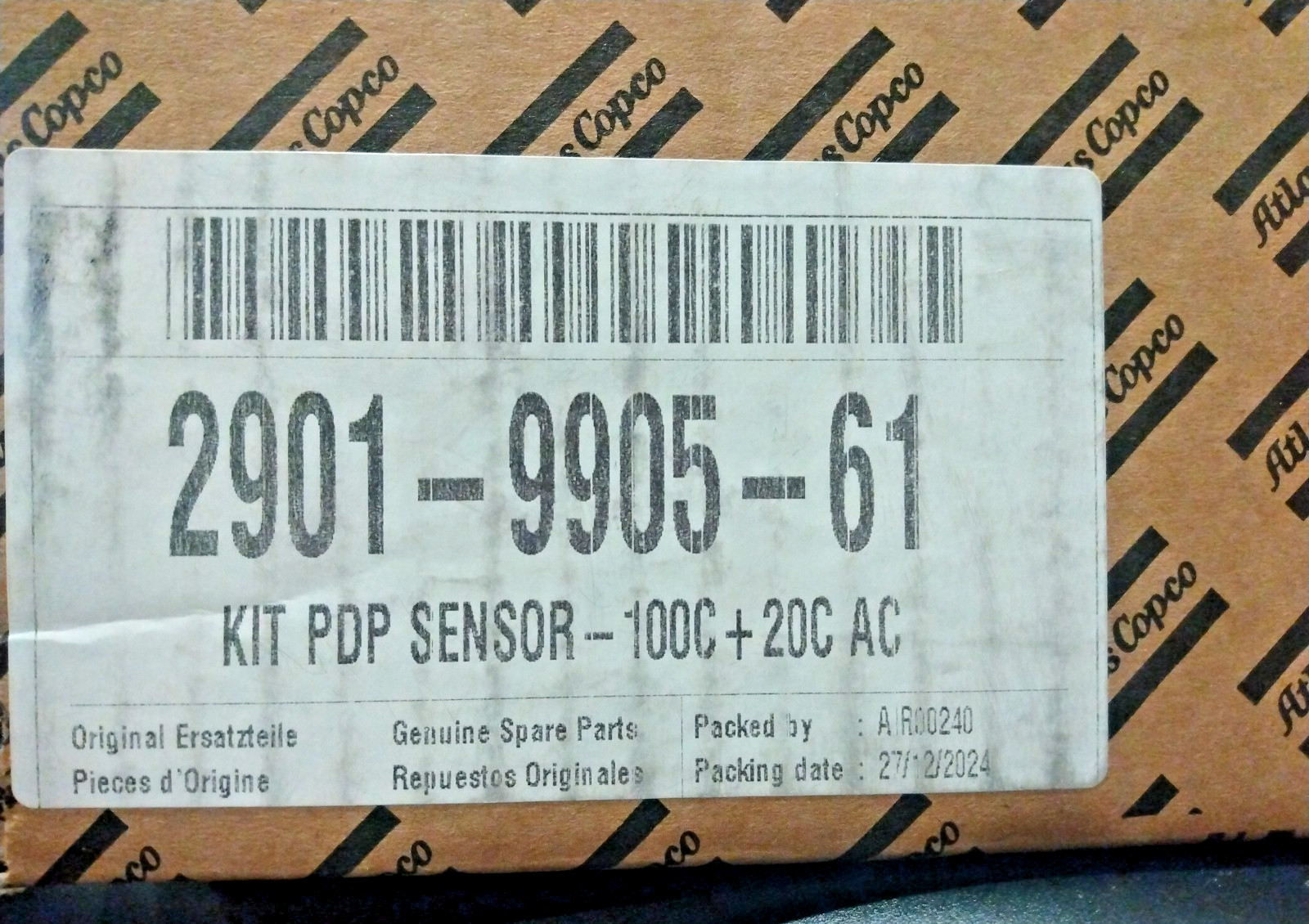 New OEM Atlas Copco Kit PDP Sensor – 100C , 20C AC , 2901-9905-61 2901990561