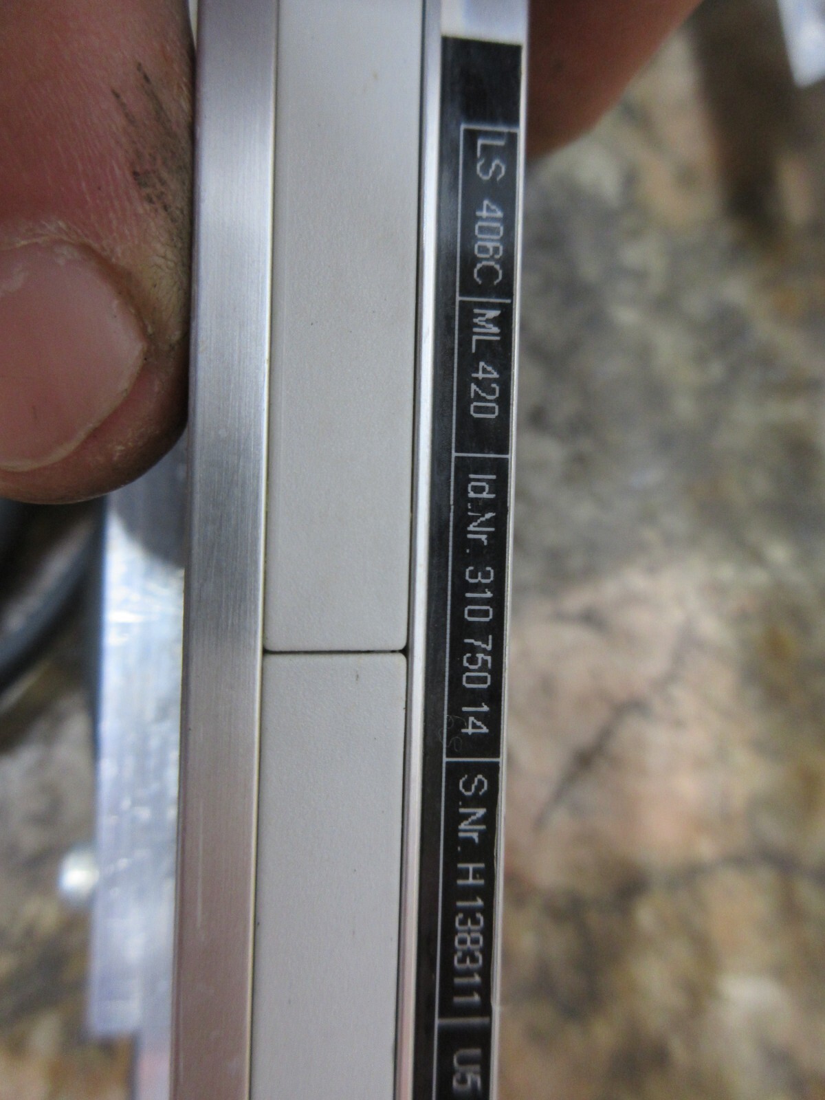 HEIDENHAIN LINEAR SCALE ENCODER LS406C ML 420 MM ID NR 310 750 14 EACH 1