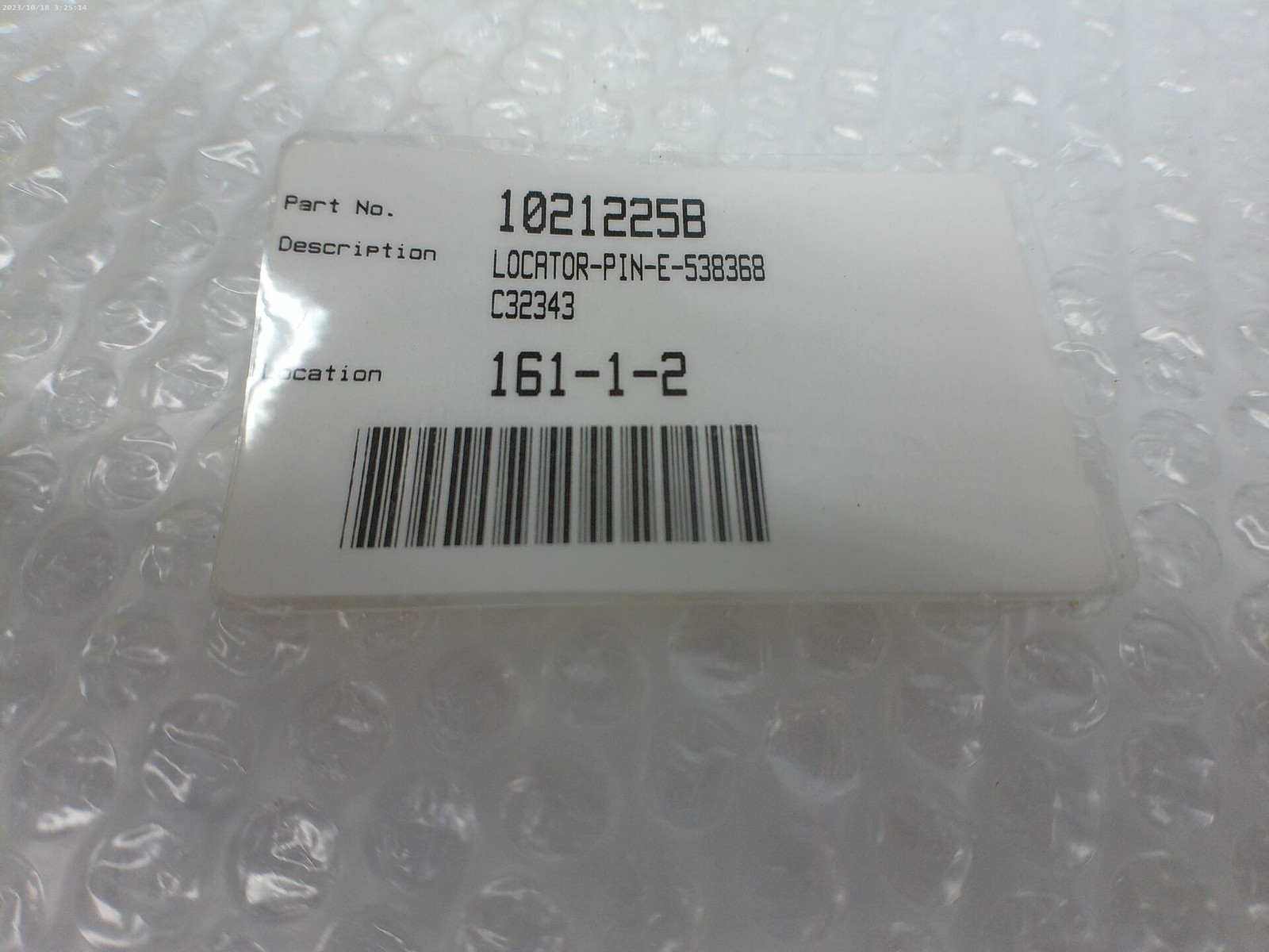 INDUSTRIAL SPARE E-538368 LOCATOR PIN LOT OF 2 NSNP
