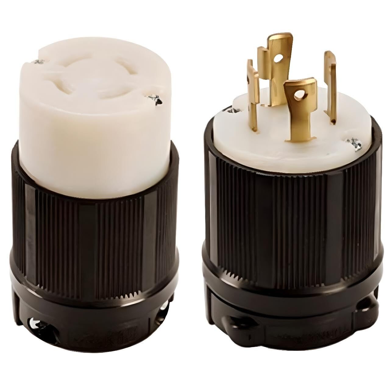 OCS Parts NEMA L17-30 Locking Plug and Connector Set | 600V, 30A | 3 Pole 4 Wire