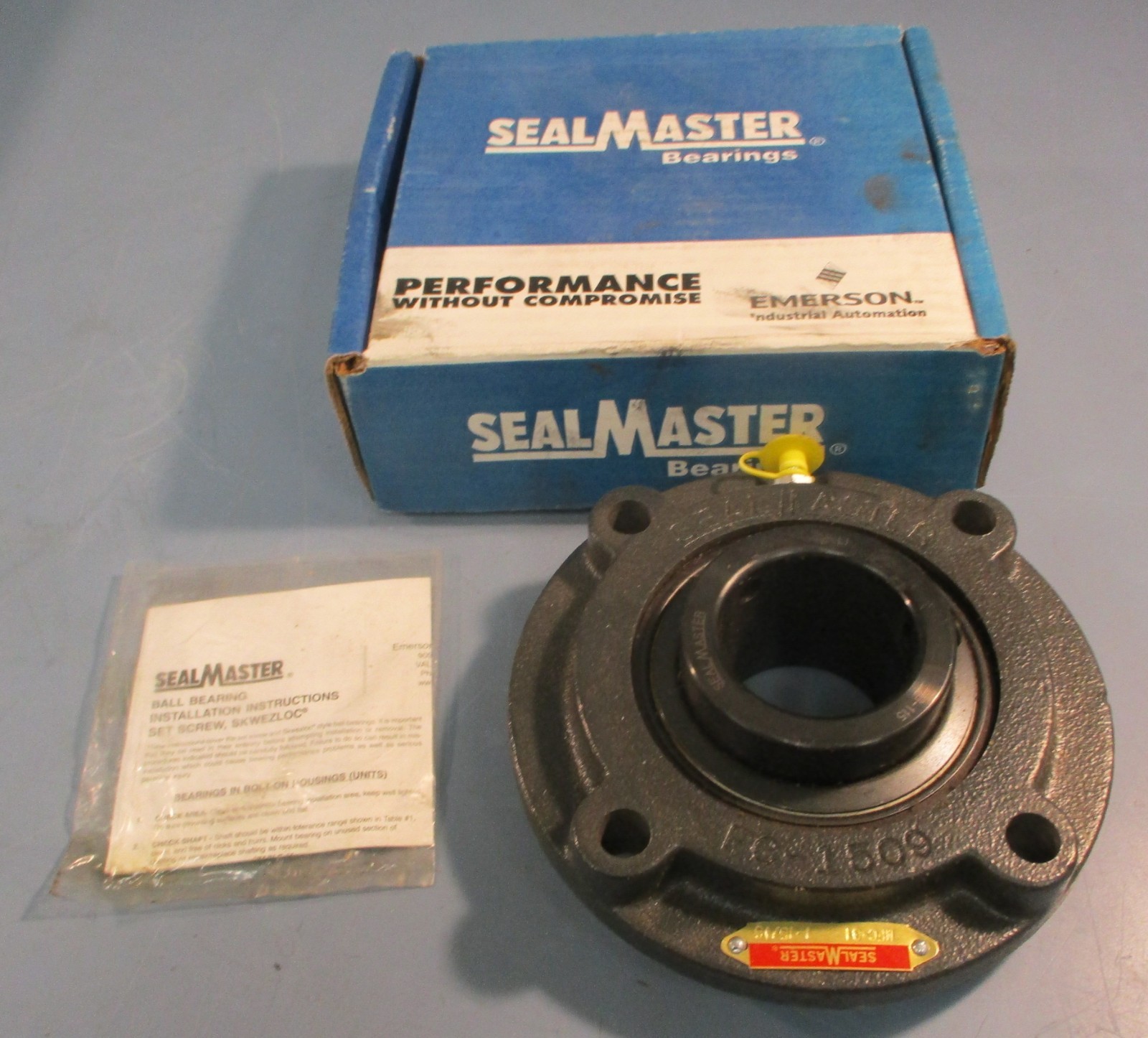 Sealmaster MFC-31 4-Bolt Piloted Flange Mount Bearing 1-15/16″ Bore