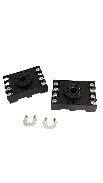 IDEC SR2P-06 RELAY SOCKET 9P201 300V 10A – LOT OF 2