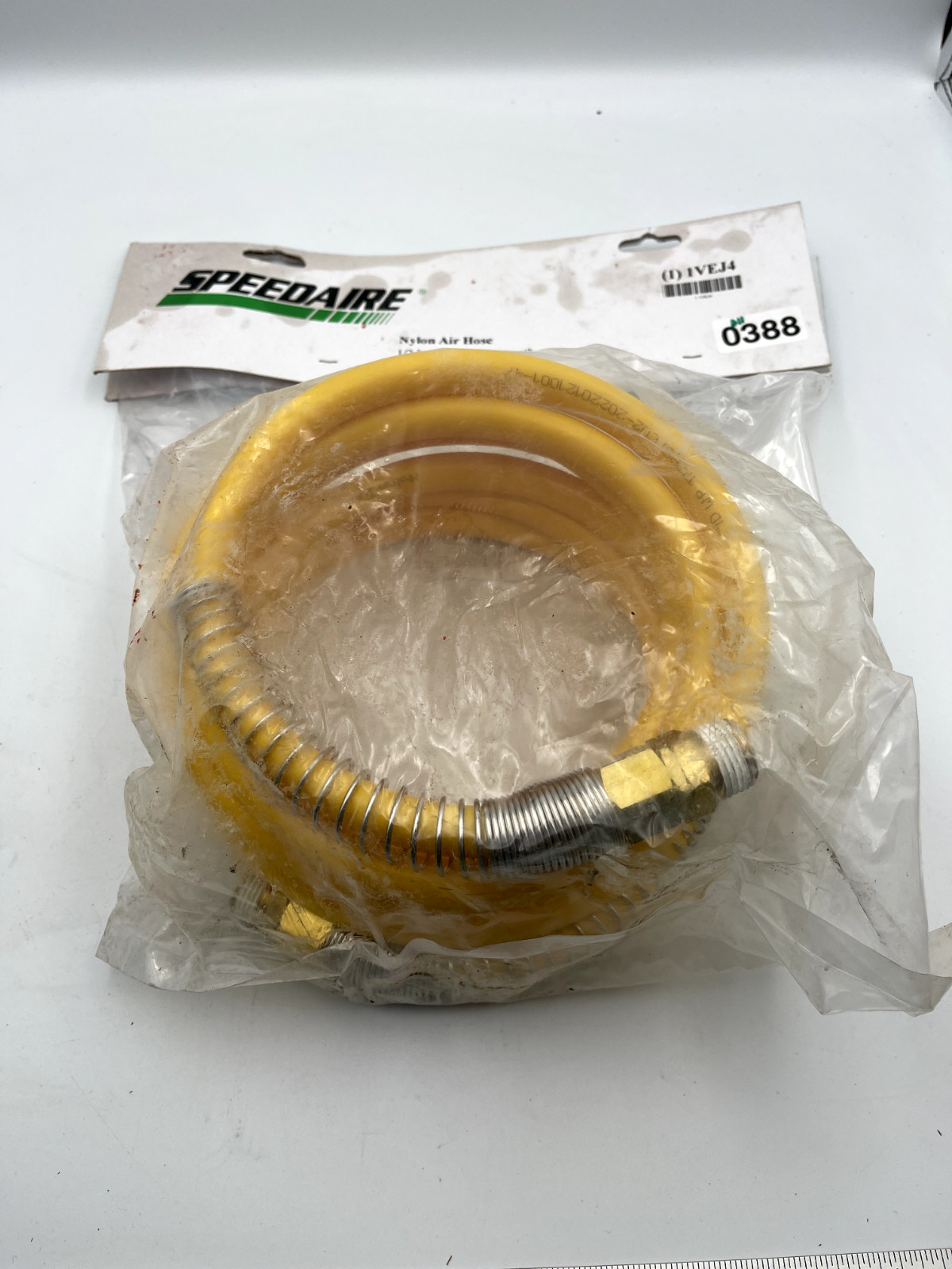 SPEEDAIRE 1VEJ4 12′ 1/2″NPT 170psi Nylon Air Hose
