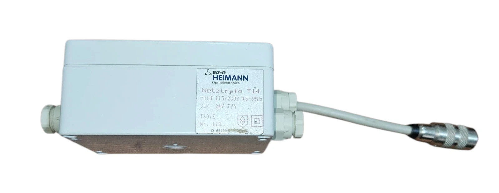 HEIMANN OPTOELECTRONICS NETZTRAFO T14 PPRIM 115/230V 45-65Hz SEK 24V 7VA