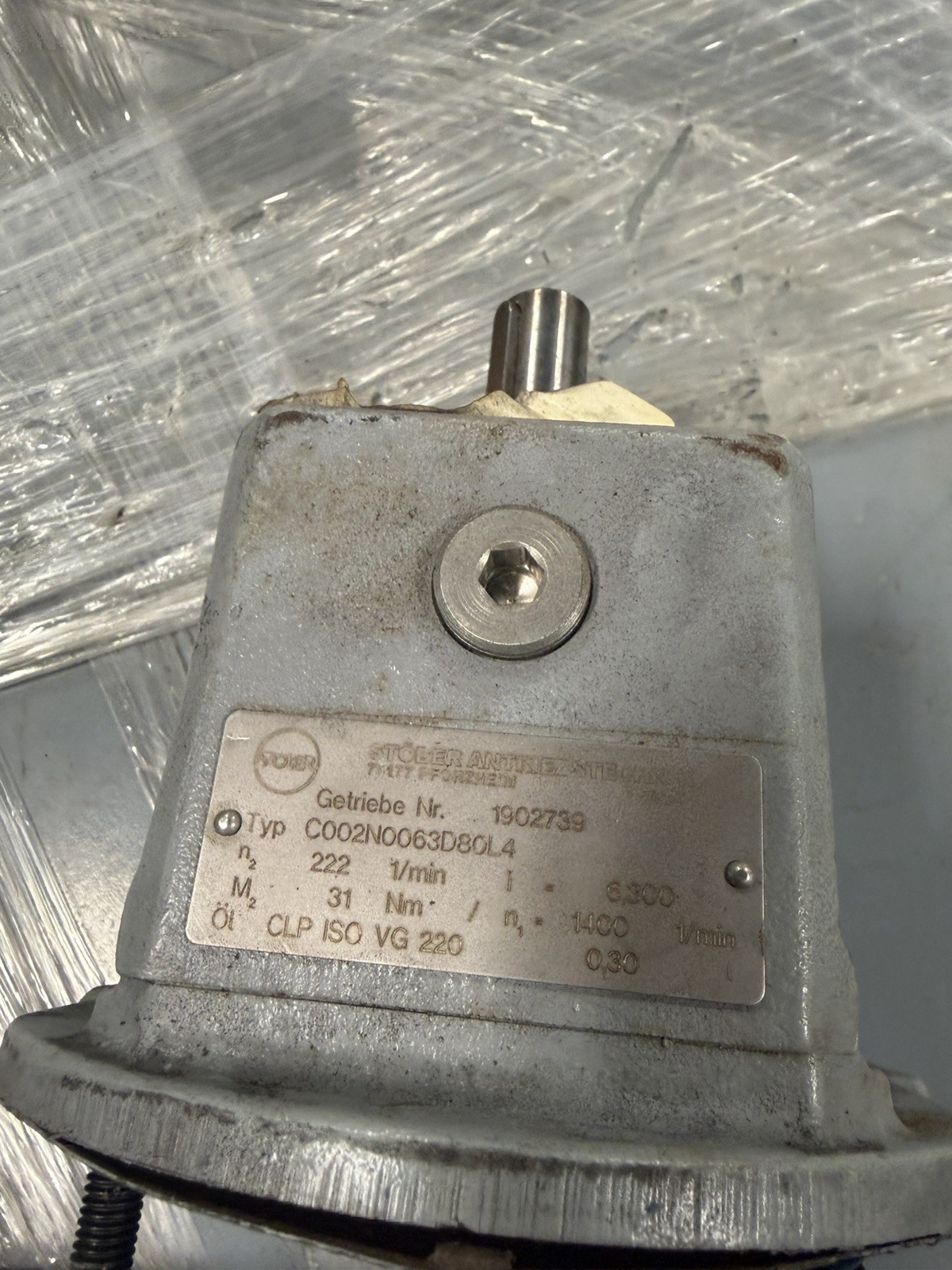 Stober Type C002N0063D80L4 Gear Box USED