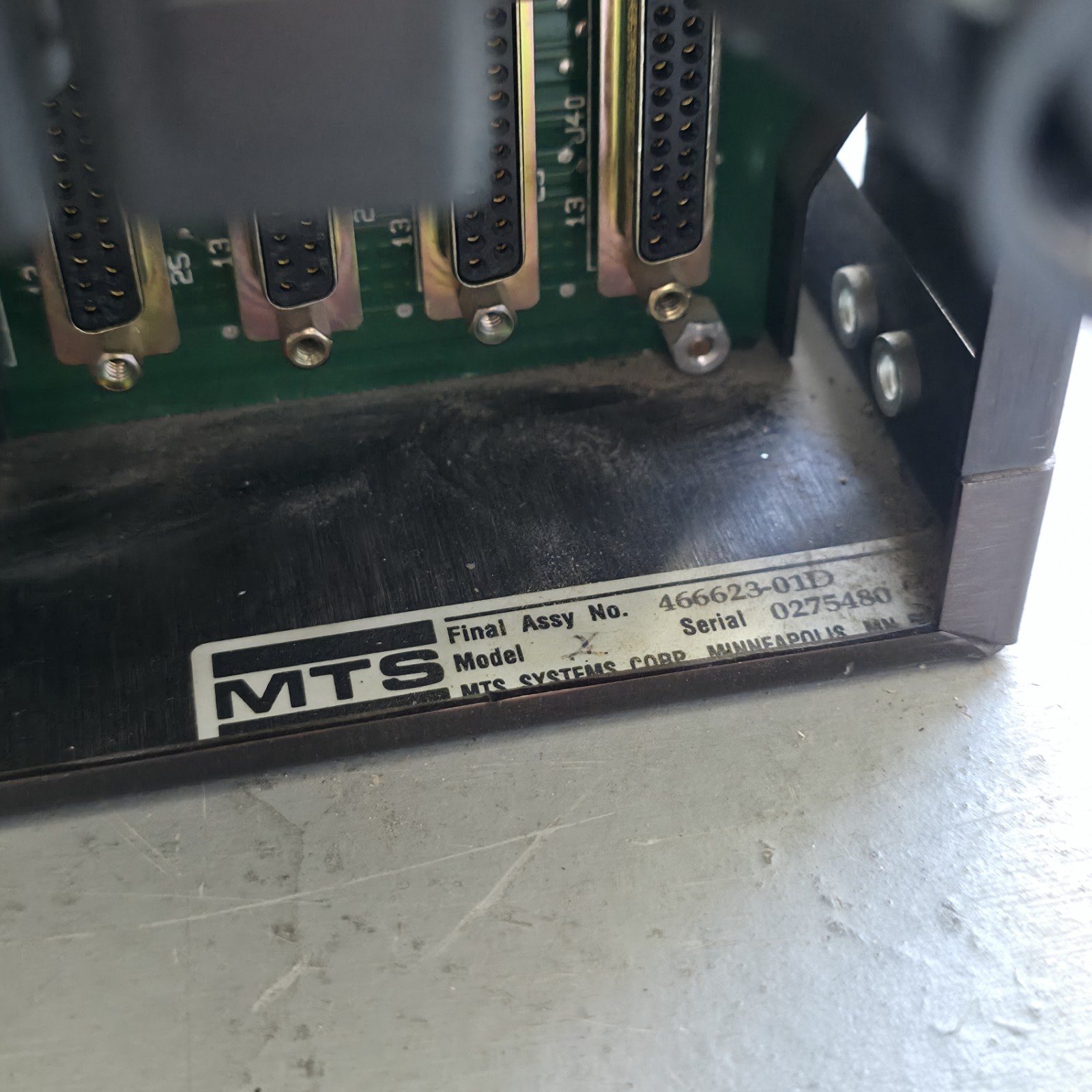 MTS 458.20 MicroConsole Servohydraulic Controller Interface 115 VAC Power Tested
