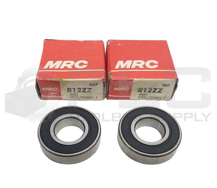LOT OF 2 NEW MRC R12ZZ BEARING 3/4 x 1-5/8 x 7/16in