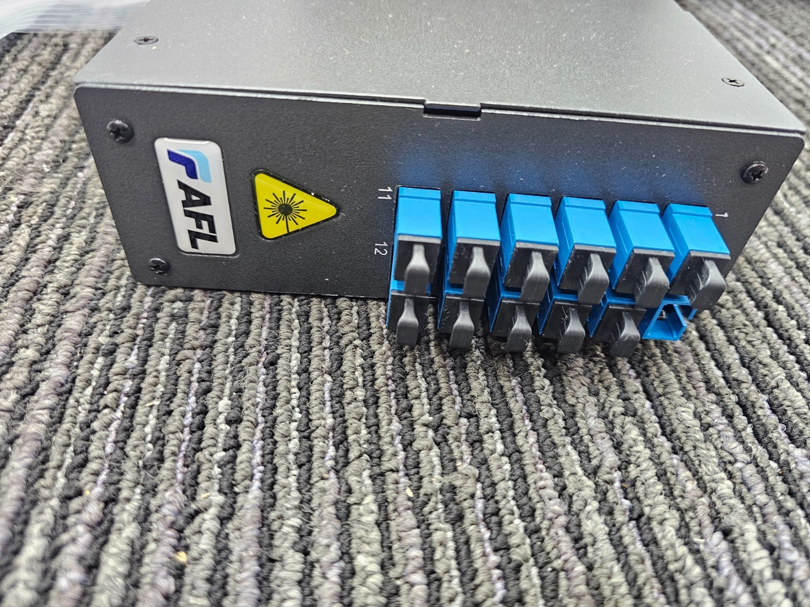 AFL FDE-12SC1-S Mini DIN Rail Mount – 12F SM SC 55mm