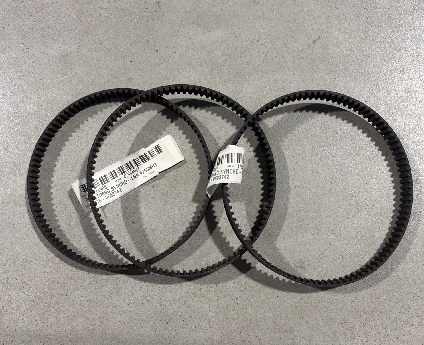 NEW Bando 475-5M-HT Synchronous Timing Belt (Lot of 3) NEW