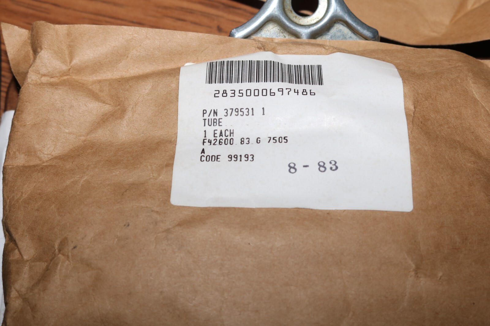 NOS Airesearch PPU85-5 power unit oil transfer tube 379531-1 2835-00-069-7486