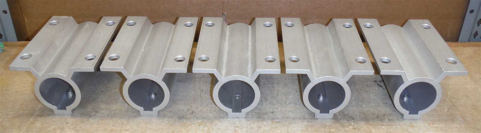 LOT of 5 HD Aluminum Pipe / Rail Mounts 6″ X 4 1/2″ – 1 7/8″ ID *ndr6a