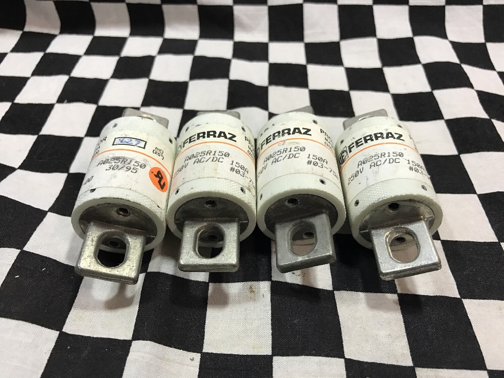 LOT OF 4, FERRAZ PROTISTOR 250V/150A FUSES, A025R150, Shipsameday #1552Q