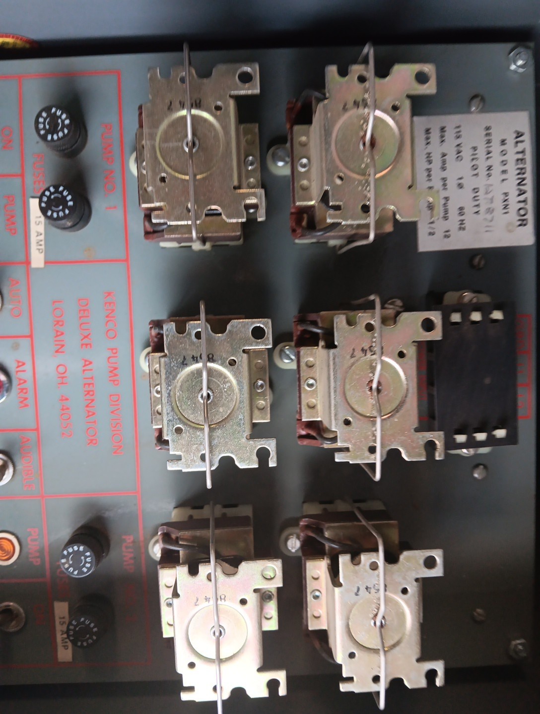 KENCO PUMP DIVISION DELUXE TWO PUMP ALTERNATOR PXN1