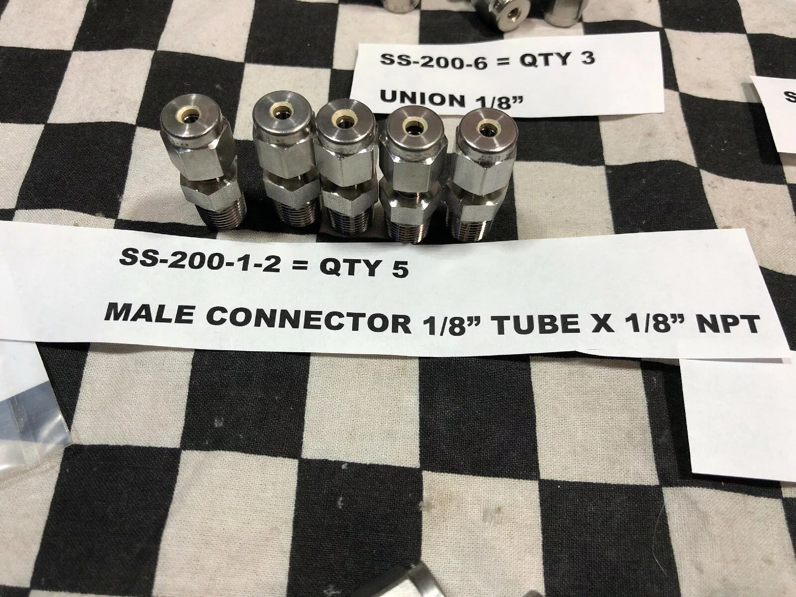 Swagelok SS-200-6 SS-400-6-2 SS-200-3 SS-200-1-2 SS-400-9 SS-810-9 SS-810-NFSET
