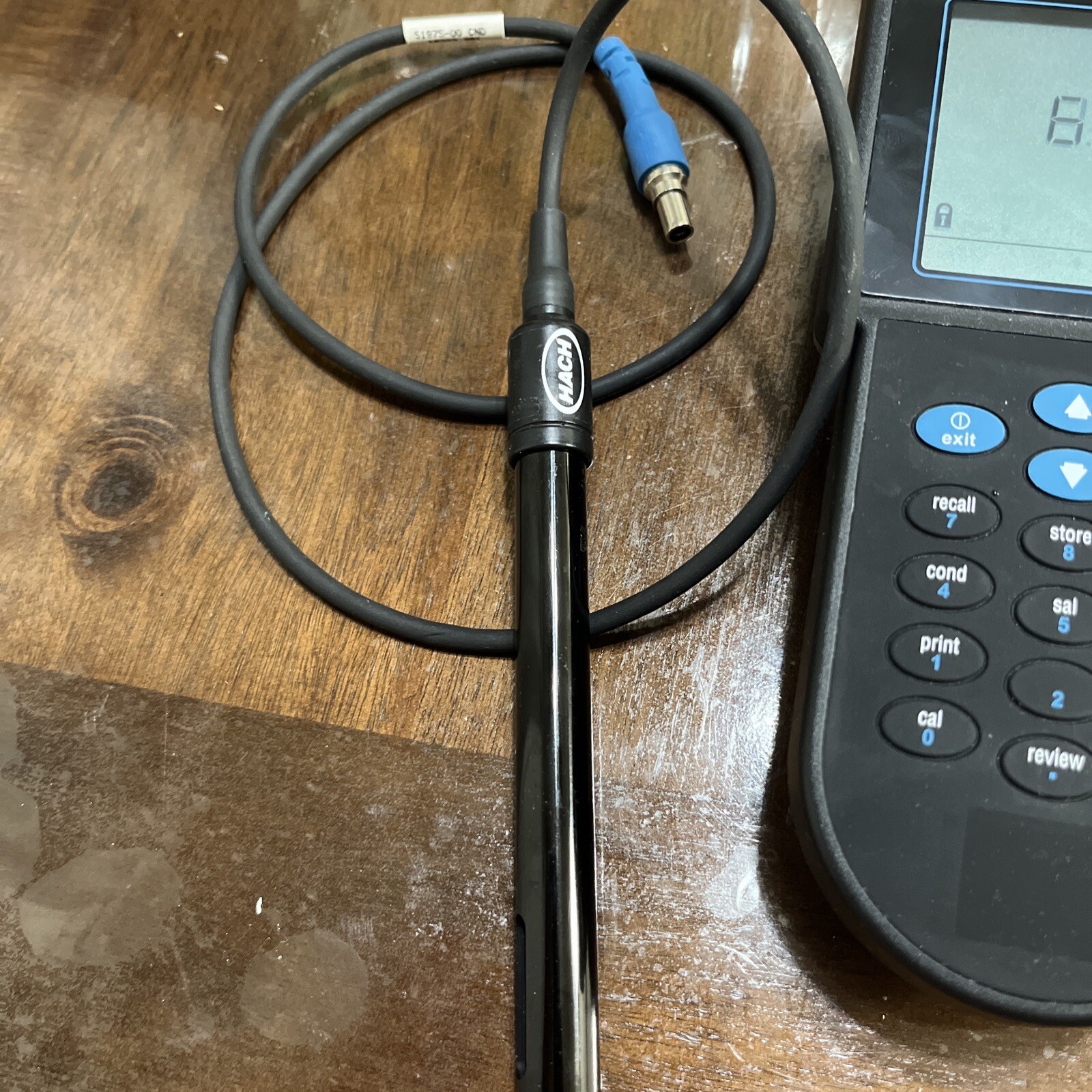 HACH SENSION5 portable conductivity meter with probe