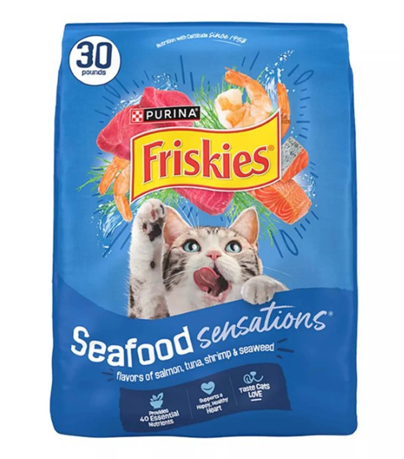 2 PACK – Friskies® Seafood Sensations Adult Cat Dry Food – Seafood, 30 Lb