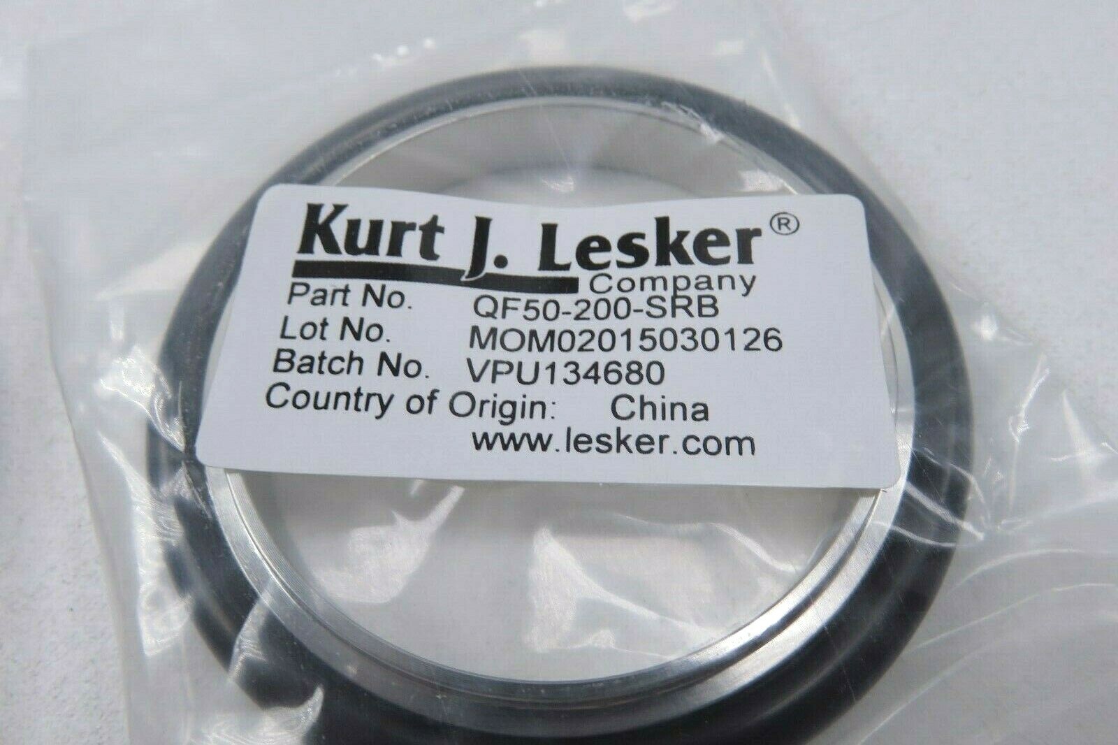 Lot of 2 Kurt J Lesker QF50-200-SRB Centering Ring (New)