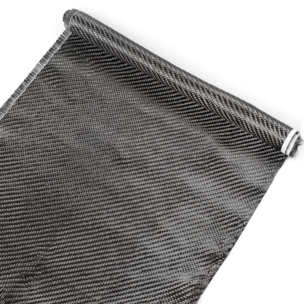 12″ x 5FT Twill Weave Black Carbon Fiber Fabric Cloth (3K, 9oz, 12″ x 59″)