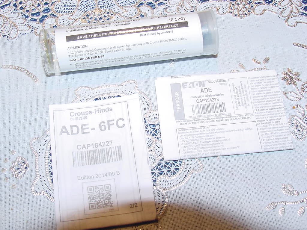 Crouse Hinds ADE-6FC, No 6 M20 X 1.50, CAP184227 Hazardous Area Cable Gland