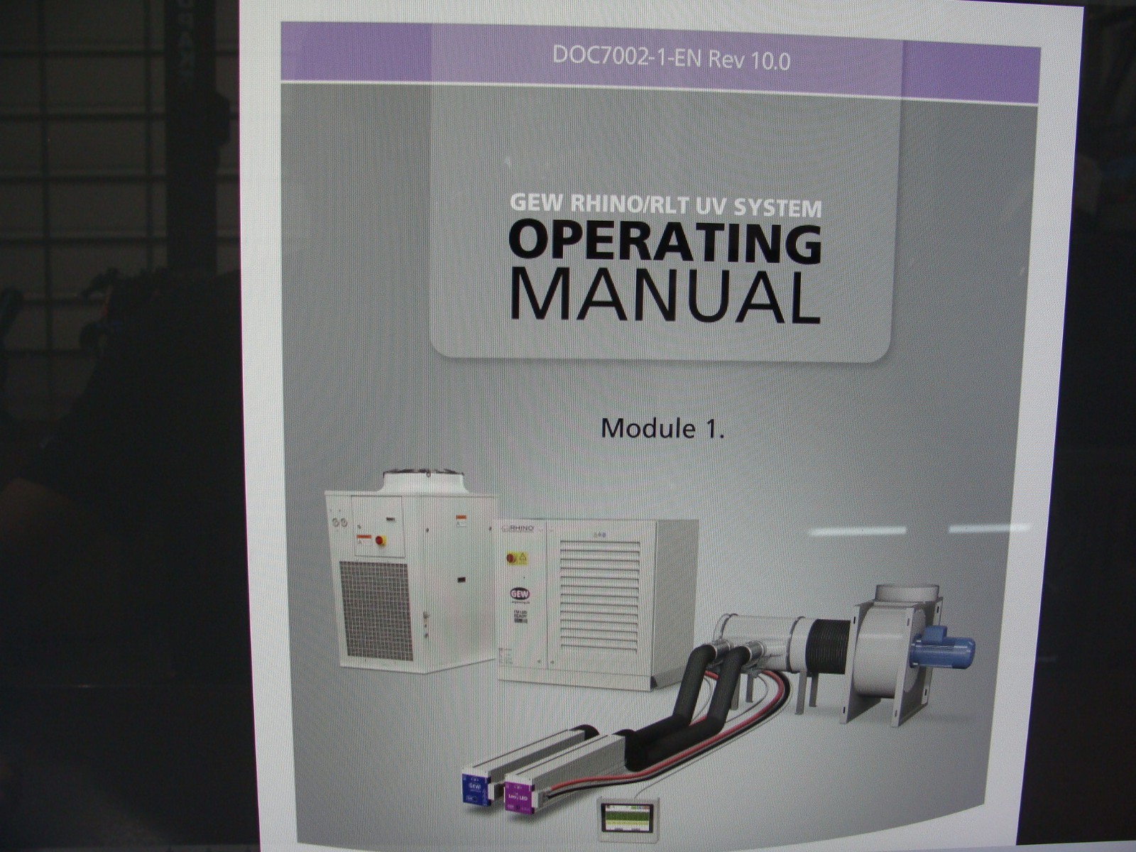 New GEW Rhino / RLT Engineering UV Curing System For Printing & Coating W/ E2C