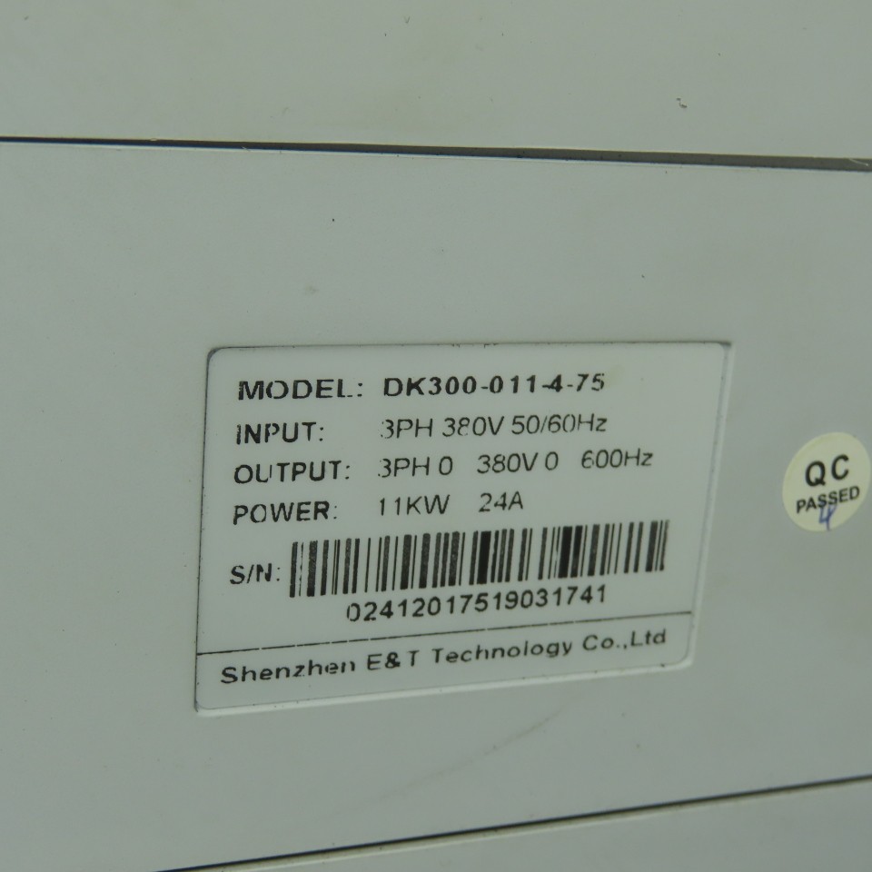 Shenzhen E&T Technology DK300-011-4-75 Inverter Drive 3Ph 380V 50/60Hz 11KW 24A